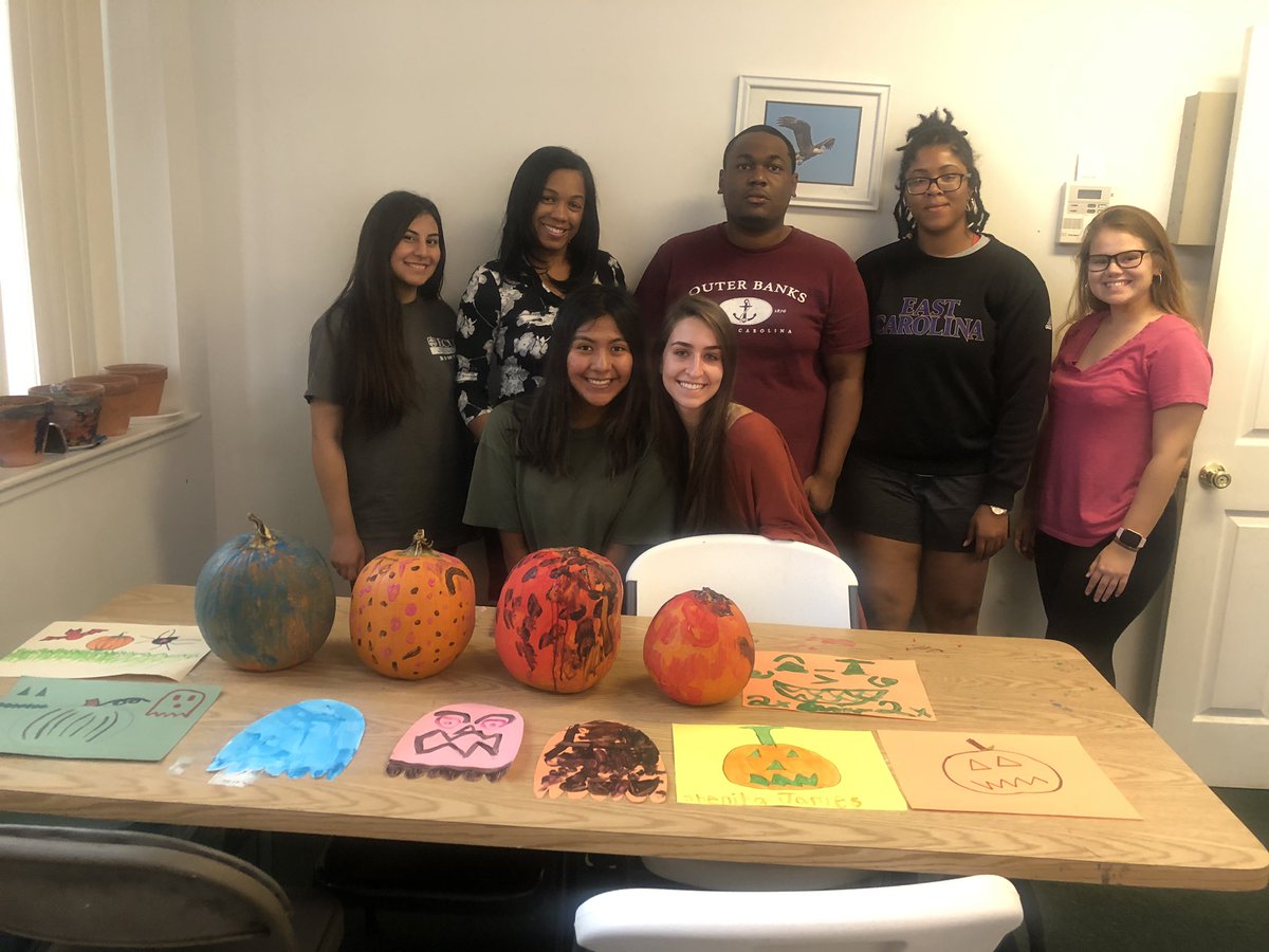 ECU_BSWSA's tweet photo. Thank you to everyone who came out and made Halloween crafts with us and the kids at the Community Crossroads Center. Happy Halloween everyone!👻 https://t.co/0YrHMQJzd3