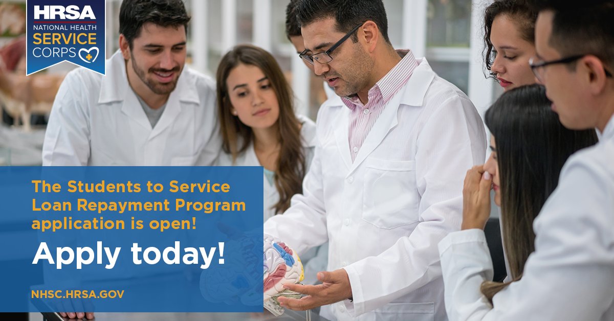 NHSCorps's tweet photo. Fourth-year #medical and #dental students: Curious about the review process for the #StudentsToService #S2S Loan Repayment Program? Get more info and submit your application here: https://t.co/abbJRhcWwA https://t.co/4dUDsBLM28