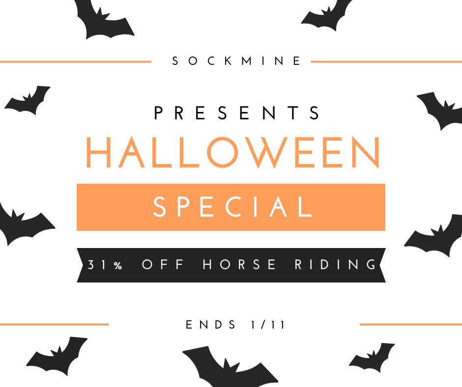 A spooky deal not to be missed! Grab our Horse Riding socks with 31% off!👻🐎

#Sockmine #HappyHalloween #FutherFasterLonger