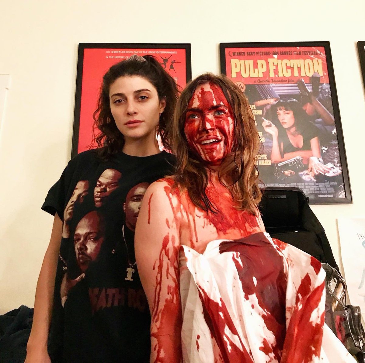 Happy Halloween! Britt Robertson with Rocky Deriane recently 🎃