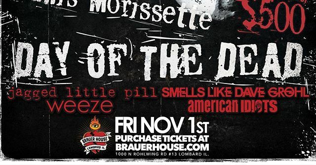Weeze_Chi's tweet photo. Halloween Costume contest tomorrow at @brauerhouselombard Music by Weezer, Dave Grohl, Alanis, And Green Day tributes https://t.co/Xj3maEyfuY https://t.co/lMdguE71wc