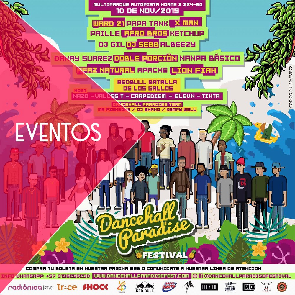 KimatikaMusic's tweet photo. Agéndate el próximo 10 de noviembre con el ‘Dancehall Paradise Festival’ (@dhallparadise).
https://t.co/x0TBxHn8DV https://t.co/ZcIHNc8CUZ