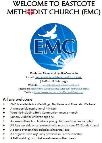 Method1Eastcote's tweet photo. Our very own Andrew Jones and Wesley Welcomme will lead our #Worship at 10:30am on Sunday 03/11/19.
#EMCsSundayClub will be open for children.
Please join us for refreshments & #Fellowship afterwards
#AllAreWelcome
#Eastcote #Methodist #Church #Ruislip https://t.co/jsBcrLjbvs