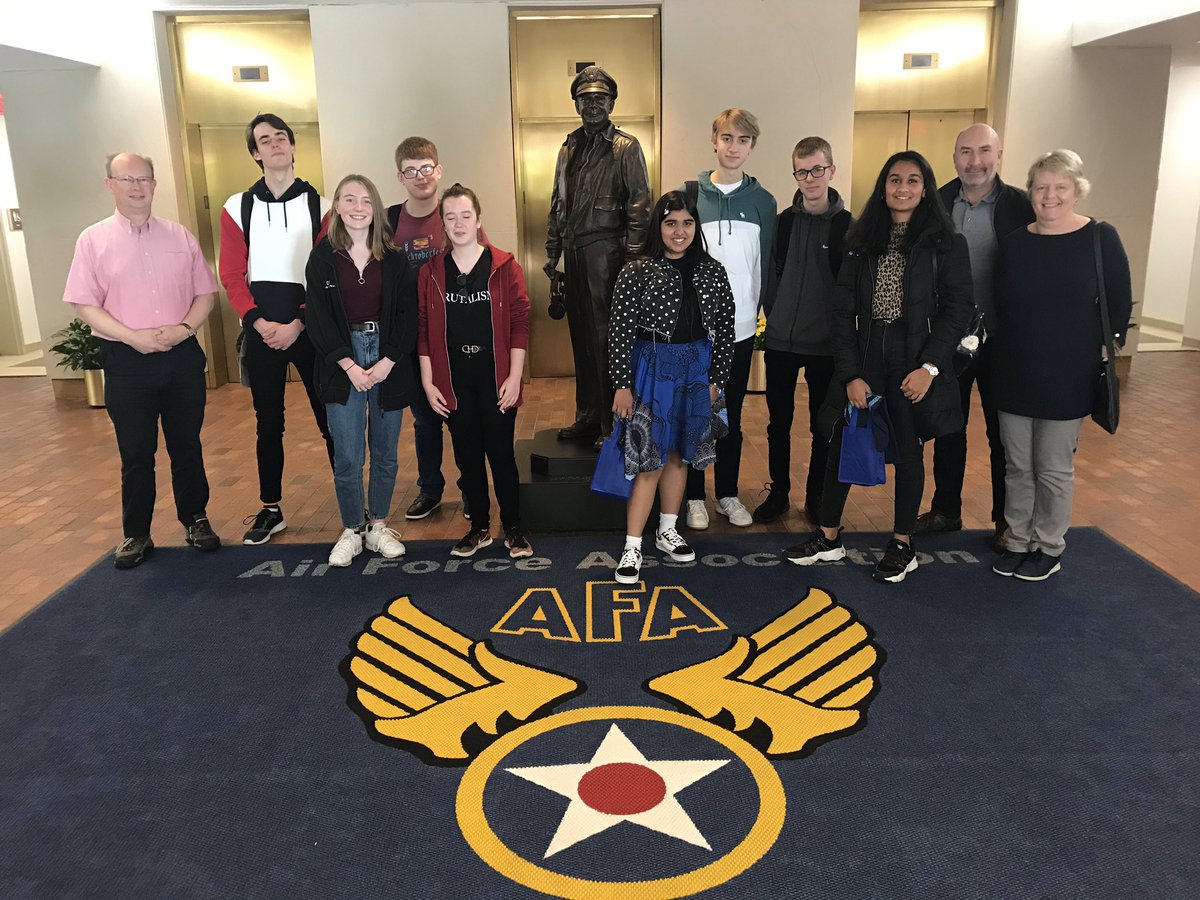 GillianArnott2's tweet photo. Reflecting on a fantastic few days in the USA with #CyberCenturionV 🇬🇧 winners #Why2K &amp; #TiffinGirls.Amazing experiences, hard to choose a favourite! Thank you to all our hosts @northropgrumman @AirForceAssoc @NISTcyber @SenateForeign @UKinUSA #NSAMuseum @Cyberchallenge @RMALimo https://t.co/CLhmh7Aerb