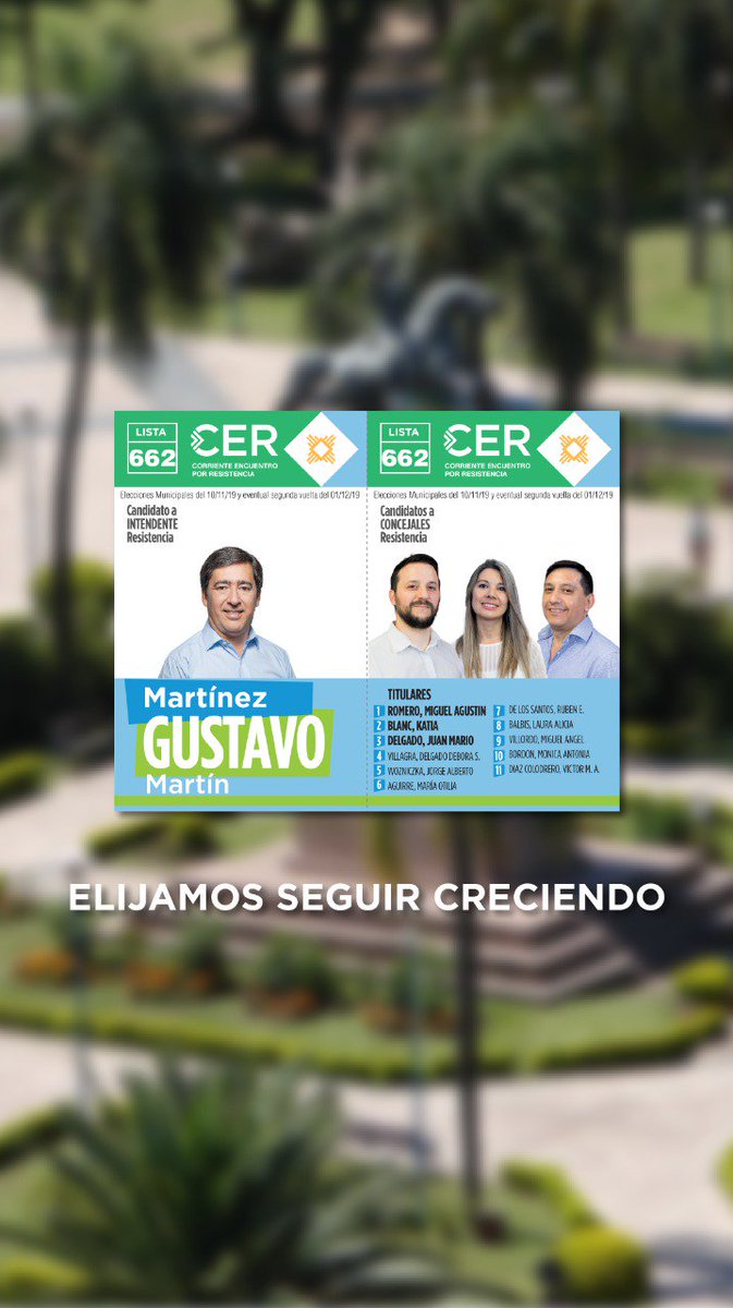 Este 10 de Noviembre acompáñanos con tu voto 🗳️
#HACEFALTA #GUSTAVOINTENDENTE LISTA662