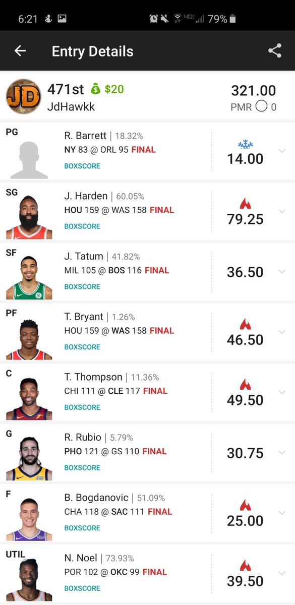 _DiamondDFS's tweet photo. DK cashed in both cash and GPP yesterday! Join in on the fun today! #DraftKings #FanDuel #DK #FD #DFS #DFSProvider #NBA https://t.co/dd6bQsqPff