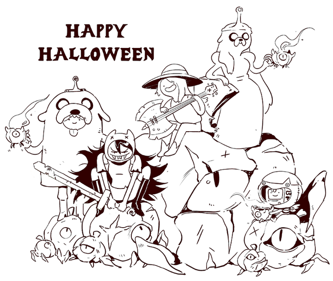 Adventure Time Halloween Fanart. 