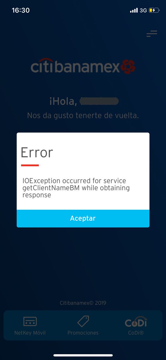 Drako_Shadow's tweet photo. Uno cagando a los devs para que no manden esos mensajes al usuario y a @Citibanamex le vale mdrs 😂😂😂 https://t.co/5KNLJMtmoY