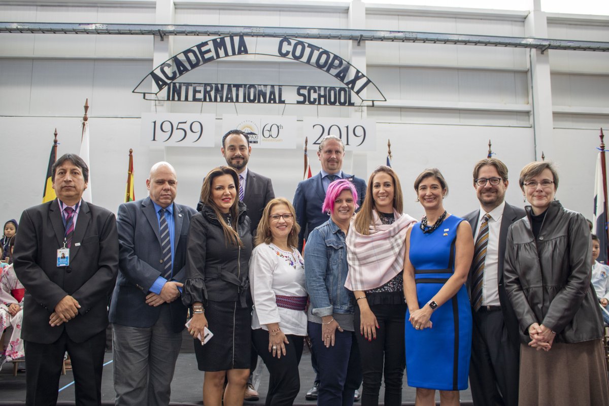 acotopaxi's tweet photo. We would like to thank our guests of honor who attended our 60th anniversary celebration and Parade of Nations. @CanadaEcuador @usembassy_quito @unicefecuador @Educacion_Ec @MunicipioQuito and AC board members
#learnincommunity #60yearsofstories https://t.co/cIWQEohB2T
