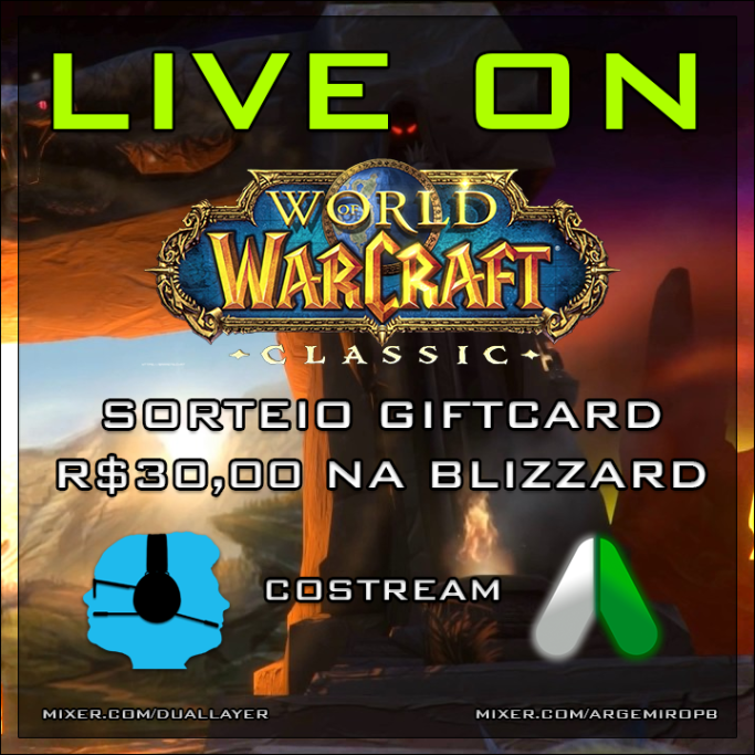 DualLayerGames's tweet image. [Jaojones]  Hoje tem Sorteio de Gift Card e Raid MC.
mixer.com/DualLayer