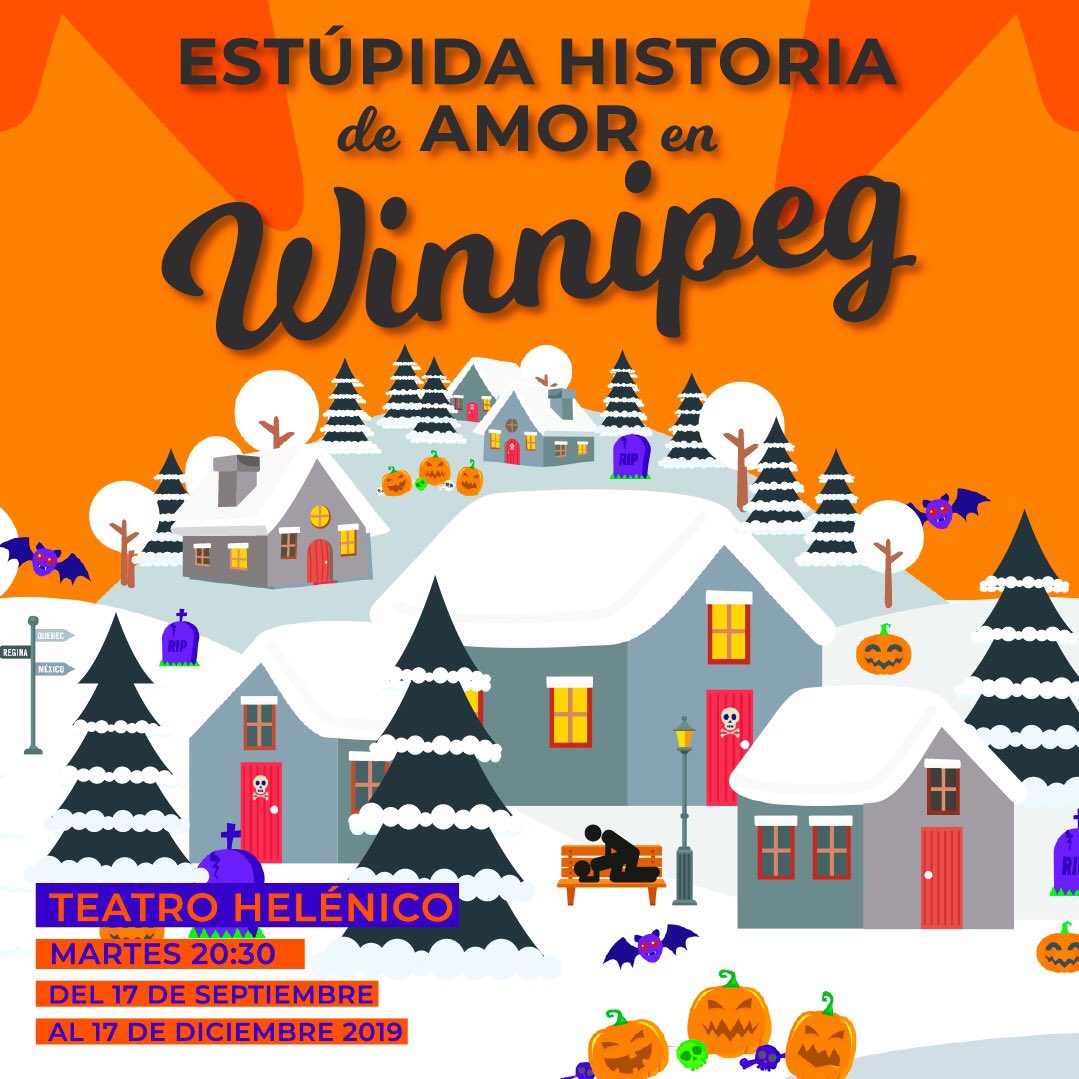 En <a href="/estupidahdeamor/">Estúpida Historia de Amor en Winnipeg</a> ya celebran #Halloween y los esperan a conocer esta gran historia el martes en el <a href="/Helenico/">Centro Cultural Helénico</a> 👬👏🏻