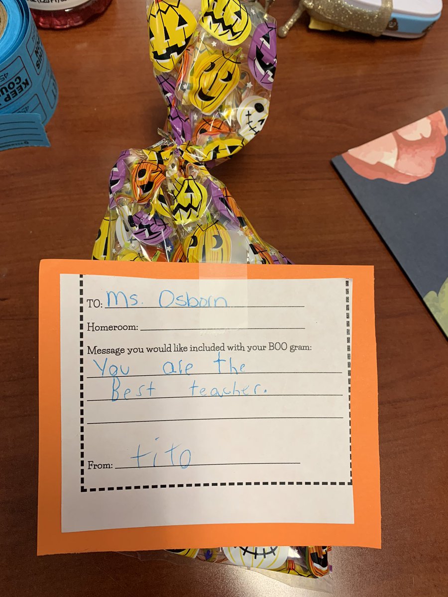 KJOsborn3's tweet photo. I have some pretty special kiddos β€οΈ #BooGrams #ILoveMyJob #MyWhy #TeacherLife @teacher2teacher @ParkerESAldine https://t.co/LC3McOBzYN
