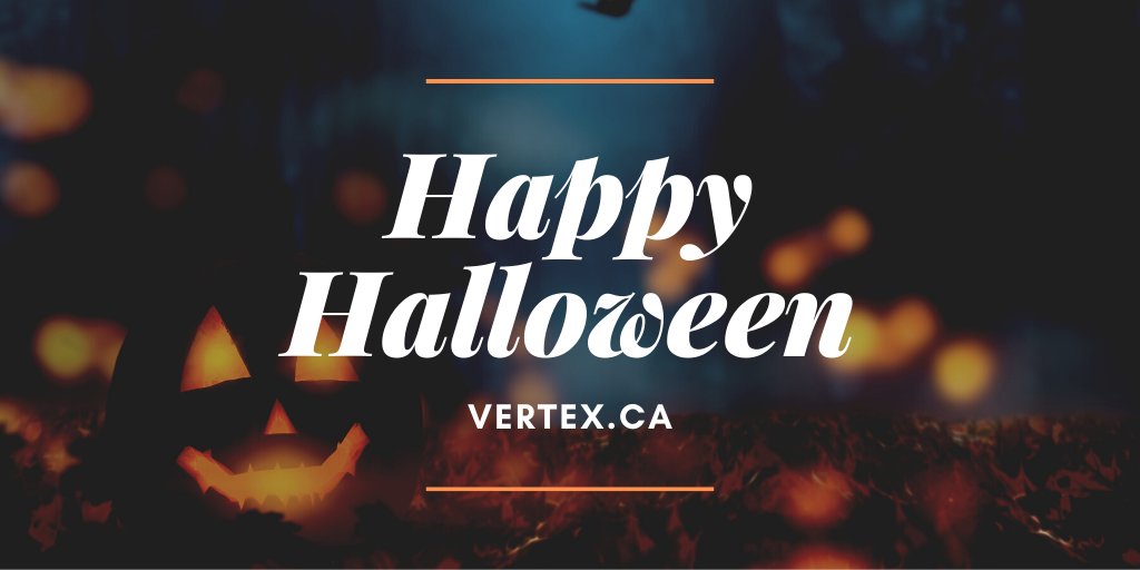 Vertex_Group's tweet photo. Happy Halloween, everyone! Stay safe and drive carefully tonight! #halloween2019 #trickortreat #vertexresourcegroup https://t.co/QFlNDOih4N