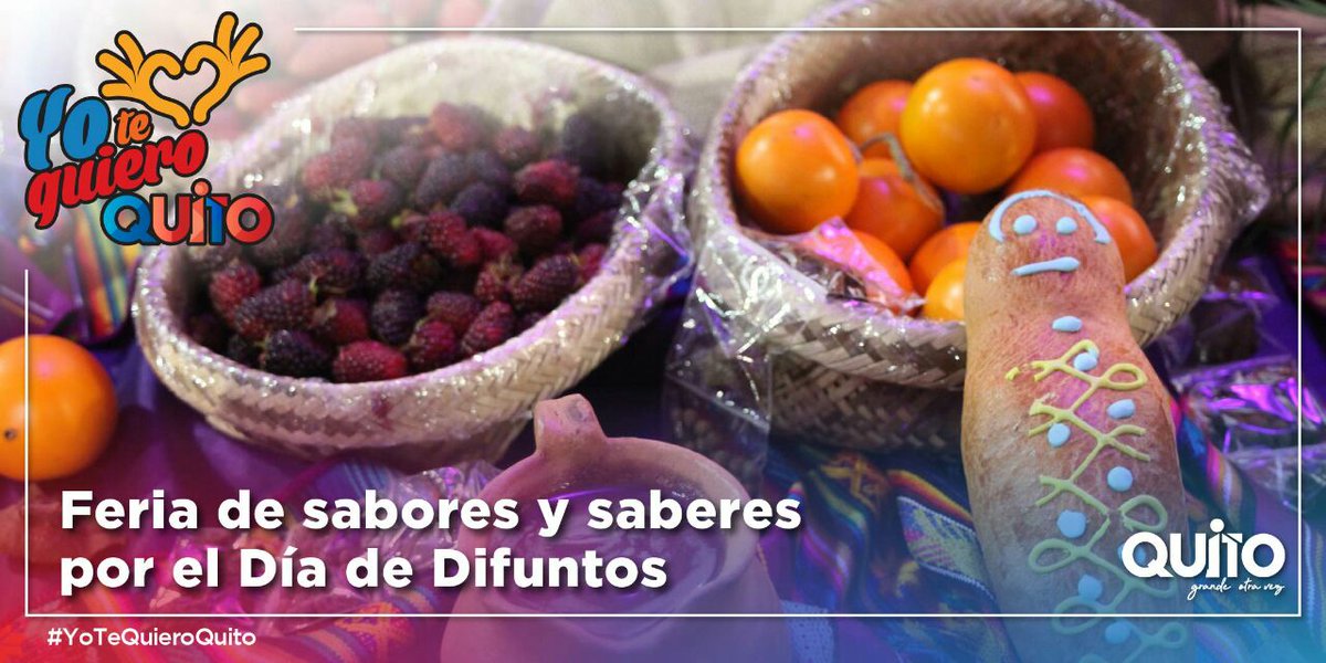 saludquito's tweet photo. Puembo te espera con la "Feria de Sabores y Saberes por el Día de Difuntos", un evento  que  busca promover la cultura y las tradiciones de nuestras comunas y parroquias en conmemoración a la muerte. Ven y disfruta de esta experiencia.  #YoTeQuieroQuito  #FeriadoEnQuito https://t.co/f2zmZf9The