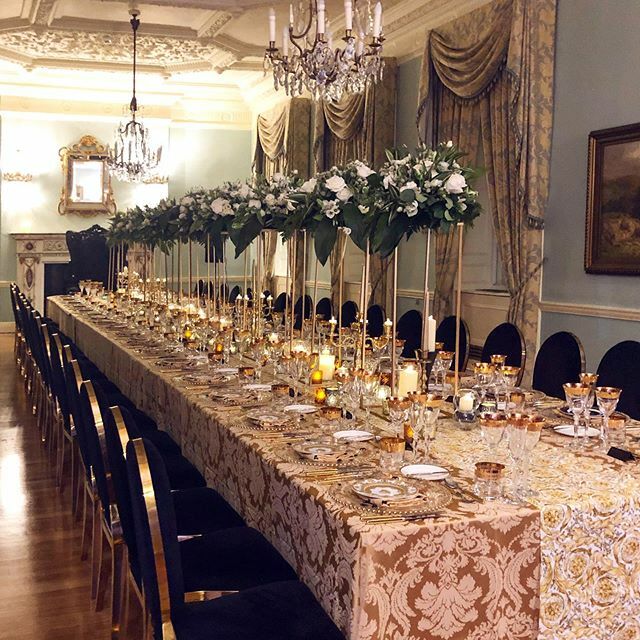 ‘The death of Gianni Versace’ themed Halloween event. 
@themetraders did an amazing job in bringing a completely unique setup to our Long Drawing Room this evening! 
Happy Halloween!

#eventheplatesareversace #spotthethrone #nosuchthingastoomuch #versaceween