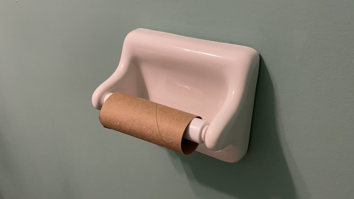 jsonArray's tweet image. Frighten your guest this Halloween with toilet paper skeletons in your bathroom. Sure to frighten your most fearless of friends.