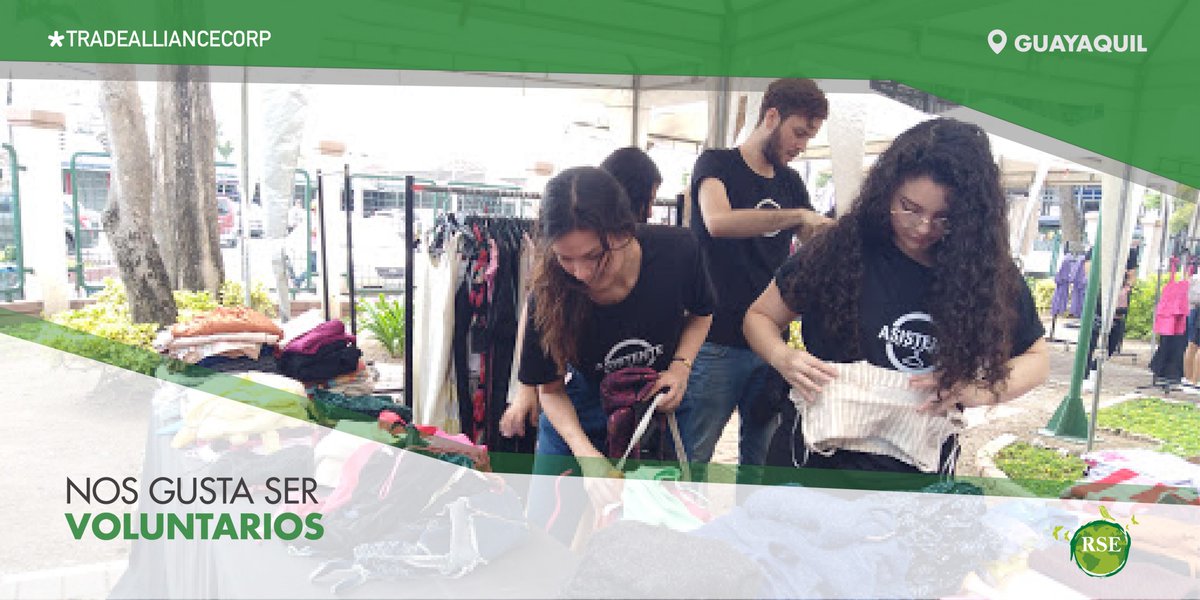 TradeAllianceC's tweet photo. En Guayaquil realizamos nuestro voluntariado corporativo uniéndonos al programa The Street Store beneficiando con la donación de prendas a más de 170 personas en situación de calle de la mano de la Fundación Refugio del Espíritu Santo Resa. https://t.co/vg5ayLcjnY