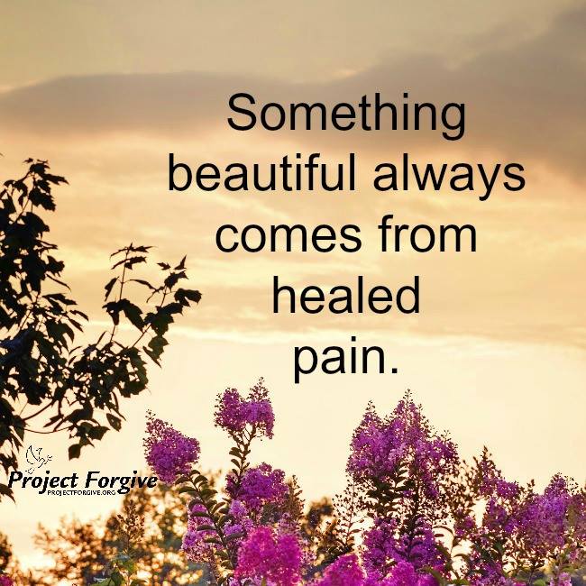 LifeWithJohn's tweet photo. Something beautiful always comes from healed pain. ~ Yes, it does! #Forgiveness #ProjectForgive. https://t.co/Au3GuDAT9W