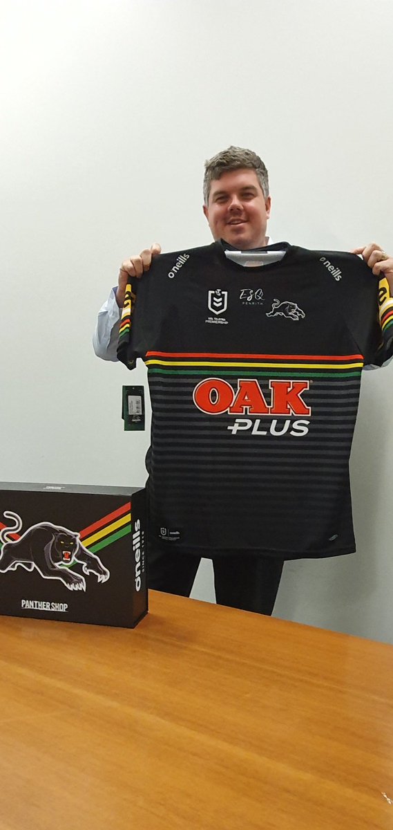 wwpenrith's tweet photo. Check these out - @troydodds and @NateTaylor87 with the exciting new @PenrithPanthers 2020 jerseys. On sale from Midday for just $99 for 99 hours and after that for under $120. #jerseyrevolution #pantherpride #standupflagsup #NRL https://t.co/aadSEkkWfG