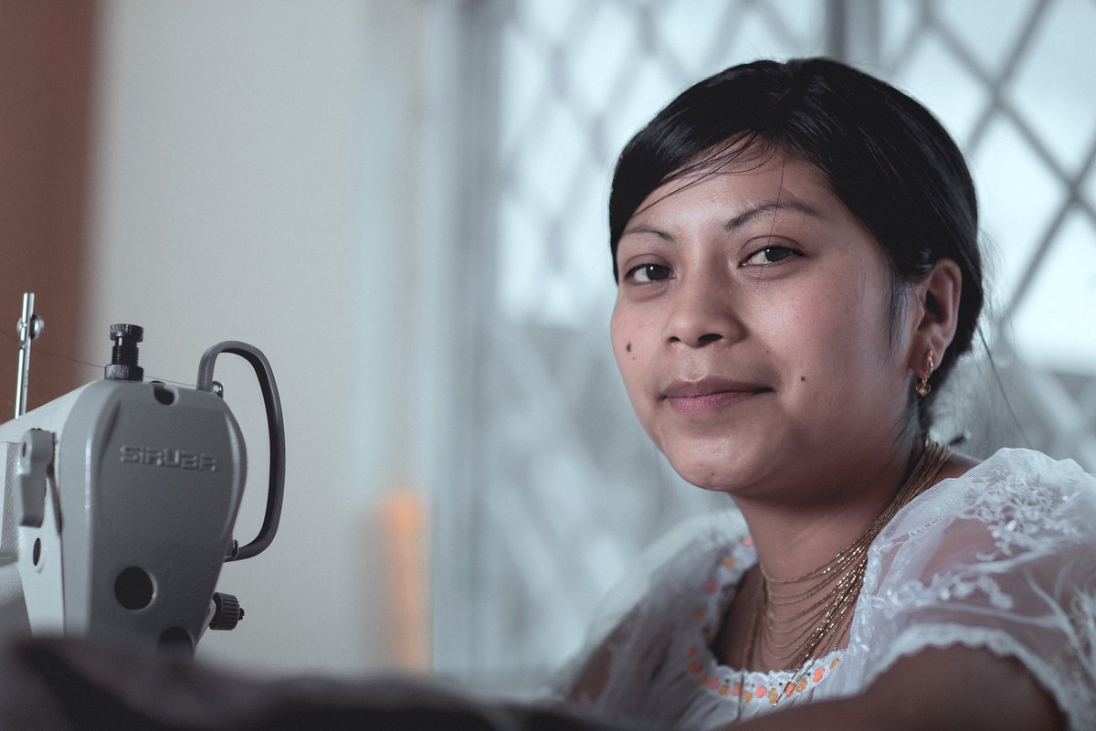 Every product has a human story. This is a snapshot from a backyard workshop in Ecuador in which a small, family-based artisan group makes alpaca blankets and scarves. ⁠#whomademyclothes⁠