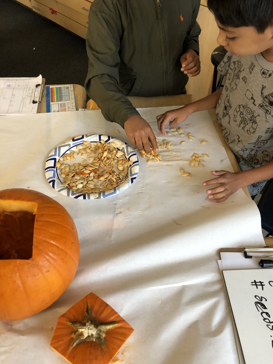 RWasilco's tweet photo. Halloweenish math today in 4th grade @BlackfordCUSD. Best part was pulling out the guts! https://t.co/ZWGuSlmnv3