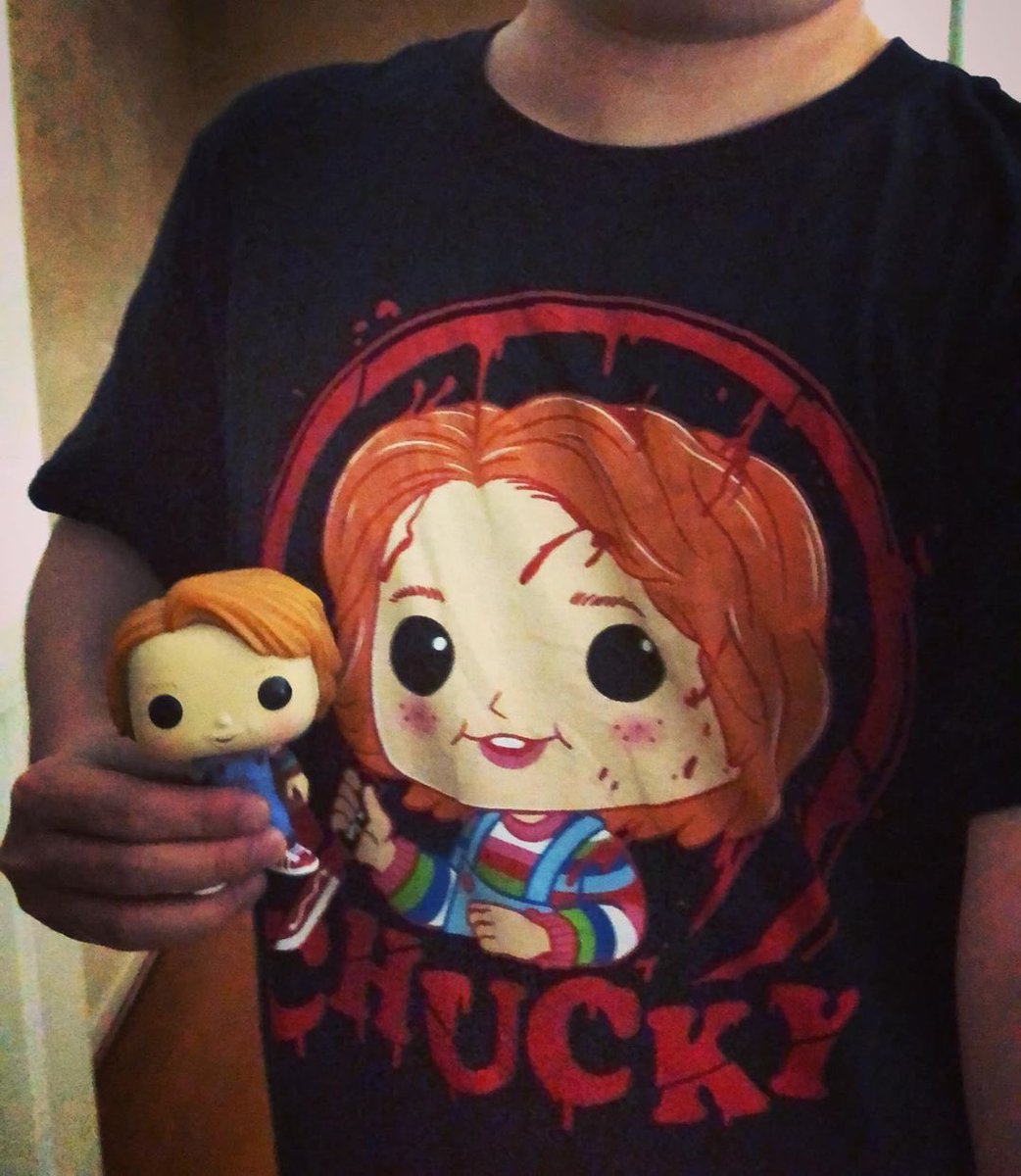 williamlouie5's tweet photo. A pop figure and a pop shirt π #chucky #goodguydoll #childsplay #wannaplay #friendlydoll #horror #funkopop @funko https://t.co/aKbA5MywUH