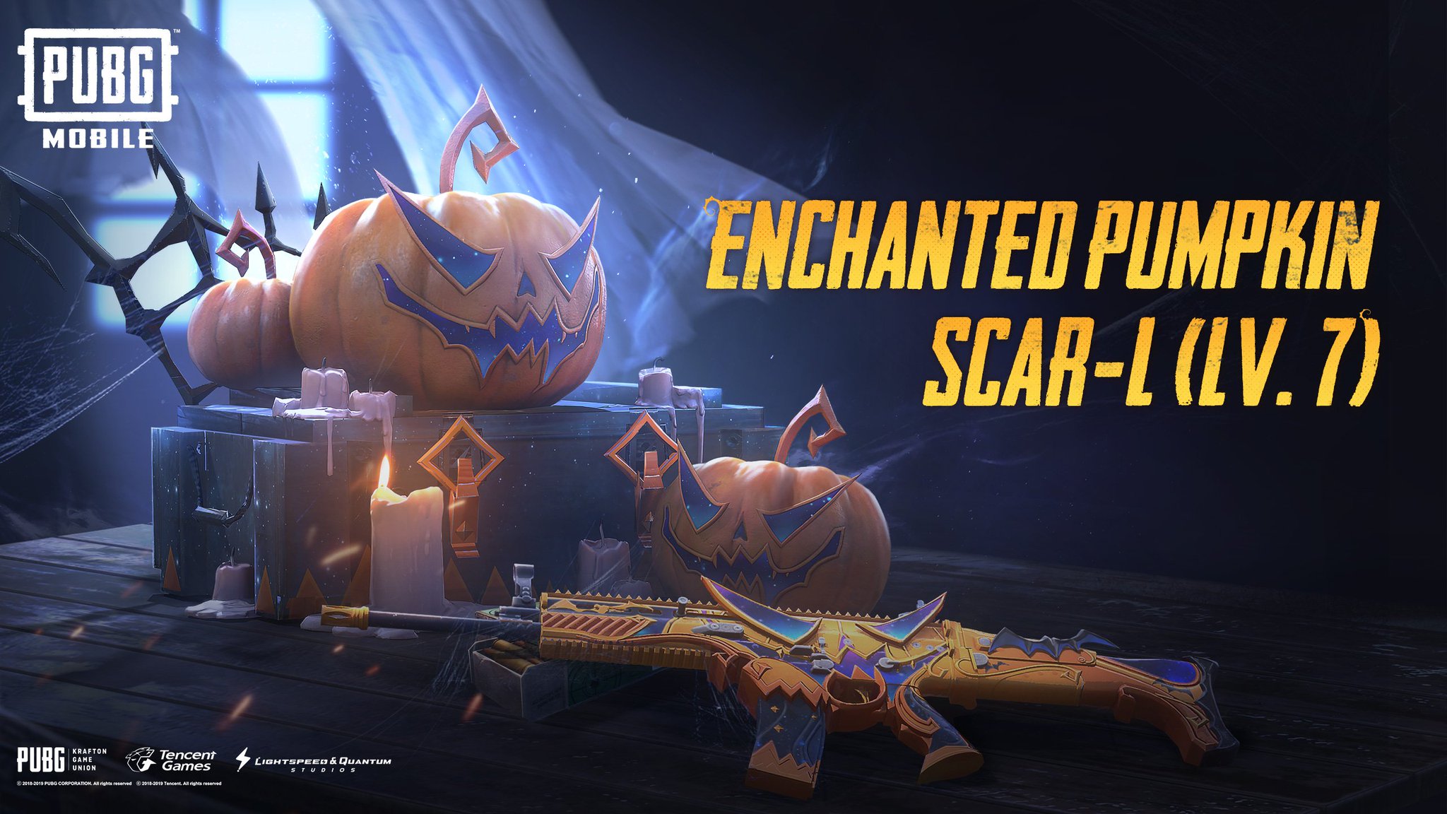 Pubg Mobile Twitterissa Don T Be Scared The Enchanted Pumpkin Scar Available In The Lucky Spin Is Still Available Get It Now And Stay Safe From The Ghouls Ghosts Goblins And Anyone Trying