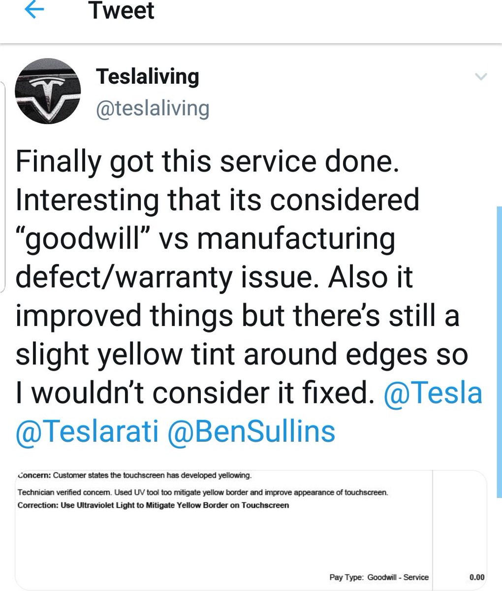 ghost_scot's tweet image. #TeslaQualityIssues 
#TeslaYellowScreenIssues 
#TeslaWarrantyFraudIssues
@orthereaboot