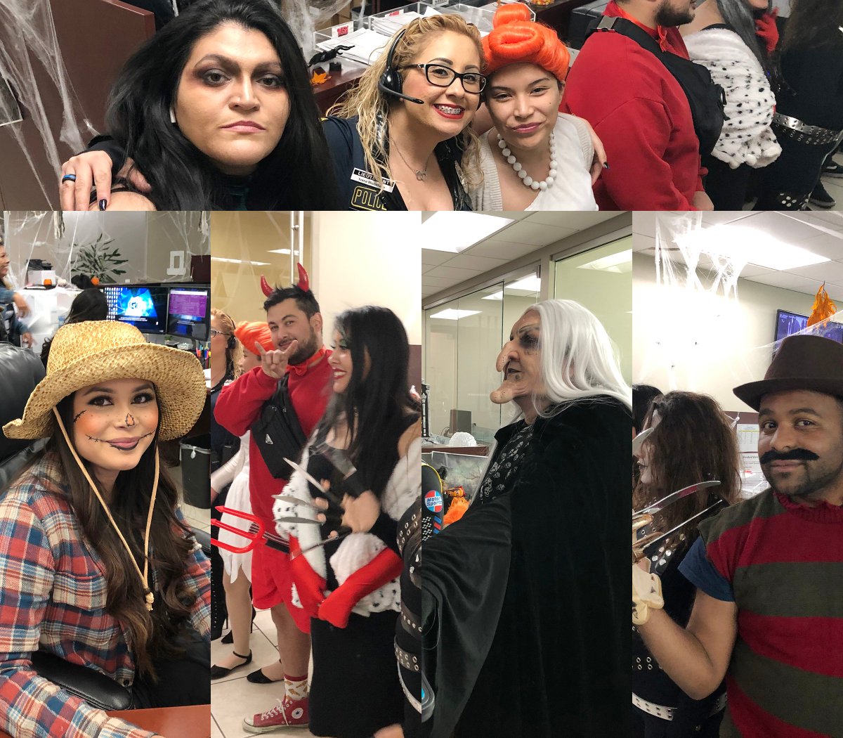 Happy Halloween from GLASSWERKS LA! The office got super spooky today, with all manner of unnatural creatures prowling the halls… #halloween #officeparty #iworkwithmonsters #architecturalglass #candy