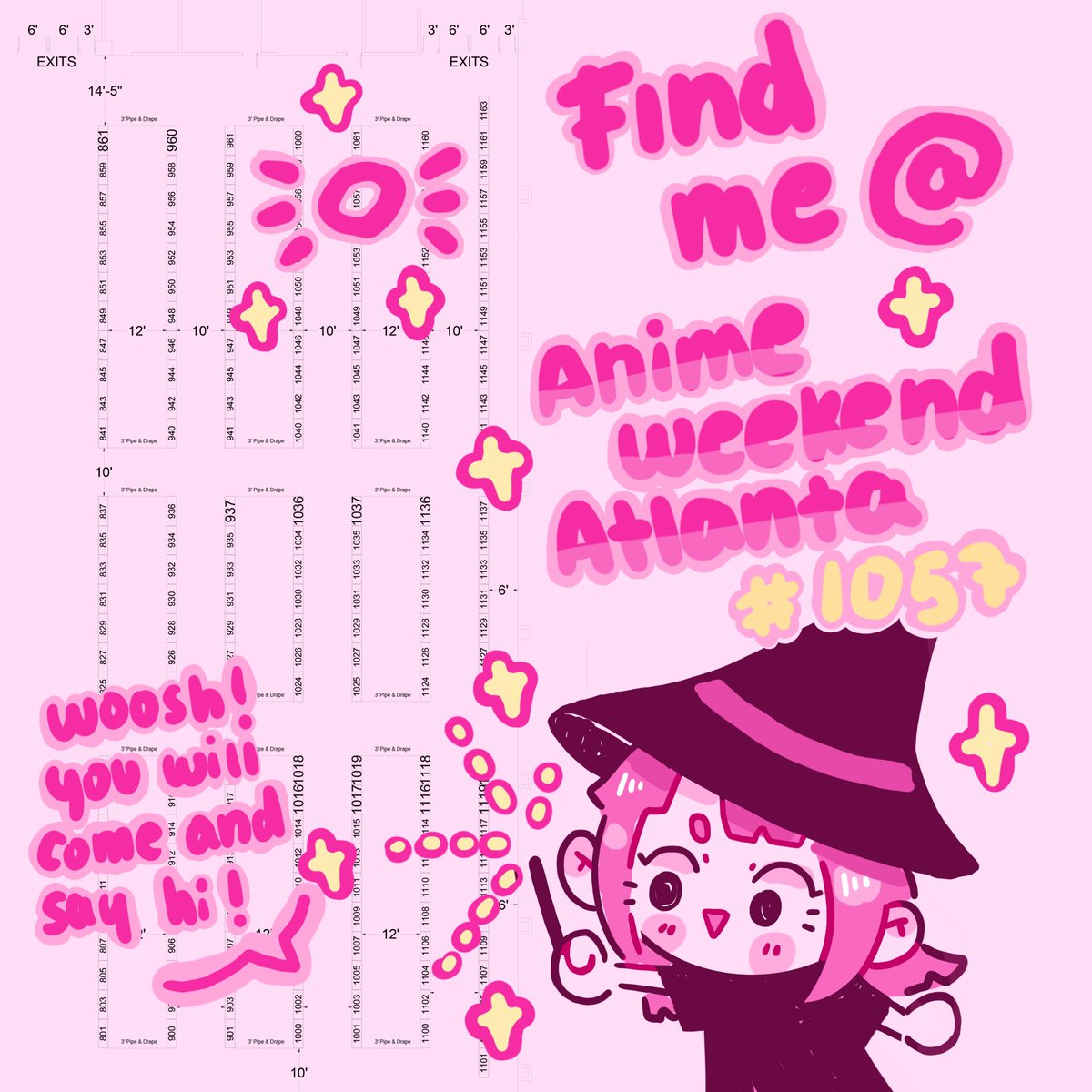 Woosh, happy halloween! ? find me tomorrow at Anime Weekend Atlanta! Table 1057 