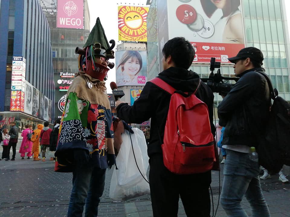 ハロウィンゴミ拾い