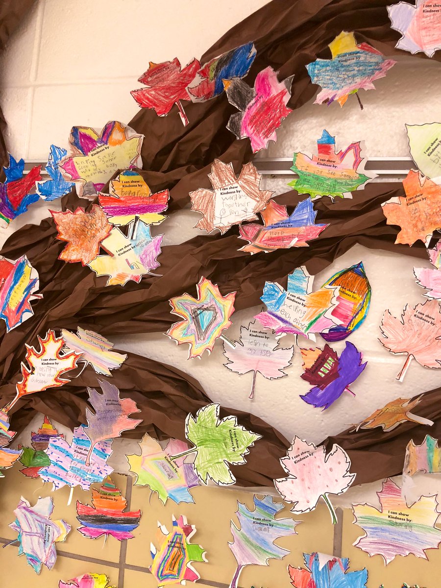 NYounger3's tweet photo. The weather may be changing to cooler climates but this school-wide Kindness Tree, growing its roots in Hernwood’s hallway, is sure to warm your heart. #KindnessMatters @ConsciousD @nashaeb @spoland123 @BCPS_DSCS @BCPS_SSW @BCPScounseling @eflahertyprek https://t.co/2c9bJXJy8n