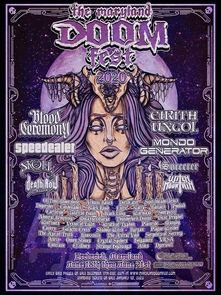 Blood_Ceremony's tweet image. Happy Halloween! Full line-up announced for @MdDoomFest 2020 #MarylandDoomFest #doomandgloom