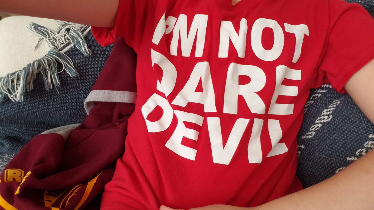 blindballetboy's tweet photo. Happy halloween!
[ID: Several pictures of me, a blind teenage boy, wearing a shirt that says "I'm not Daredevil" with my cane.] #WhiteCane #halloween2019 #actuallyBlind #blindness https://t.co/QLs1ITHW1d