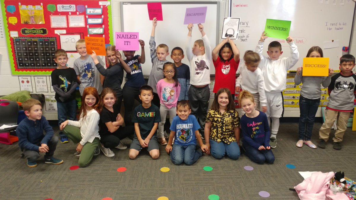Robyn_2ndGrade's tweet photo. S's escaped the zombies while reviewing place value. They had 2 minutes to spare! They love the breakout rooms!! #dhefamily https://t.co/quDn7kywuy
