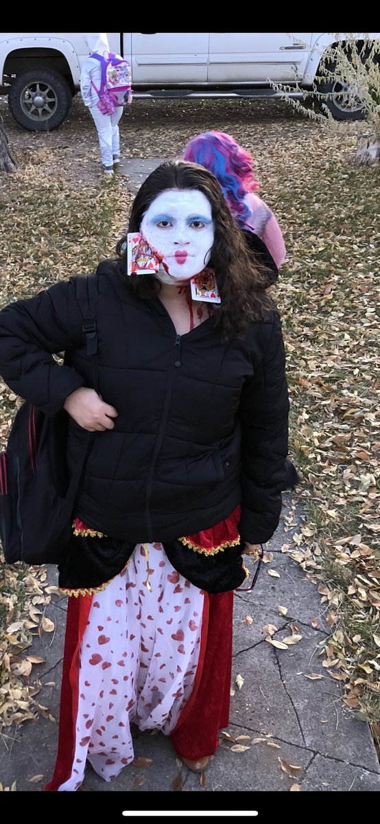 Victoria is ready for Halloween lol