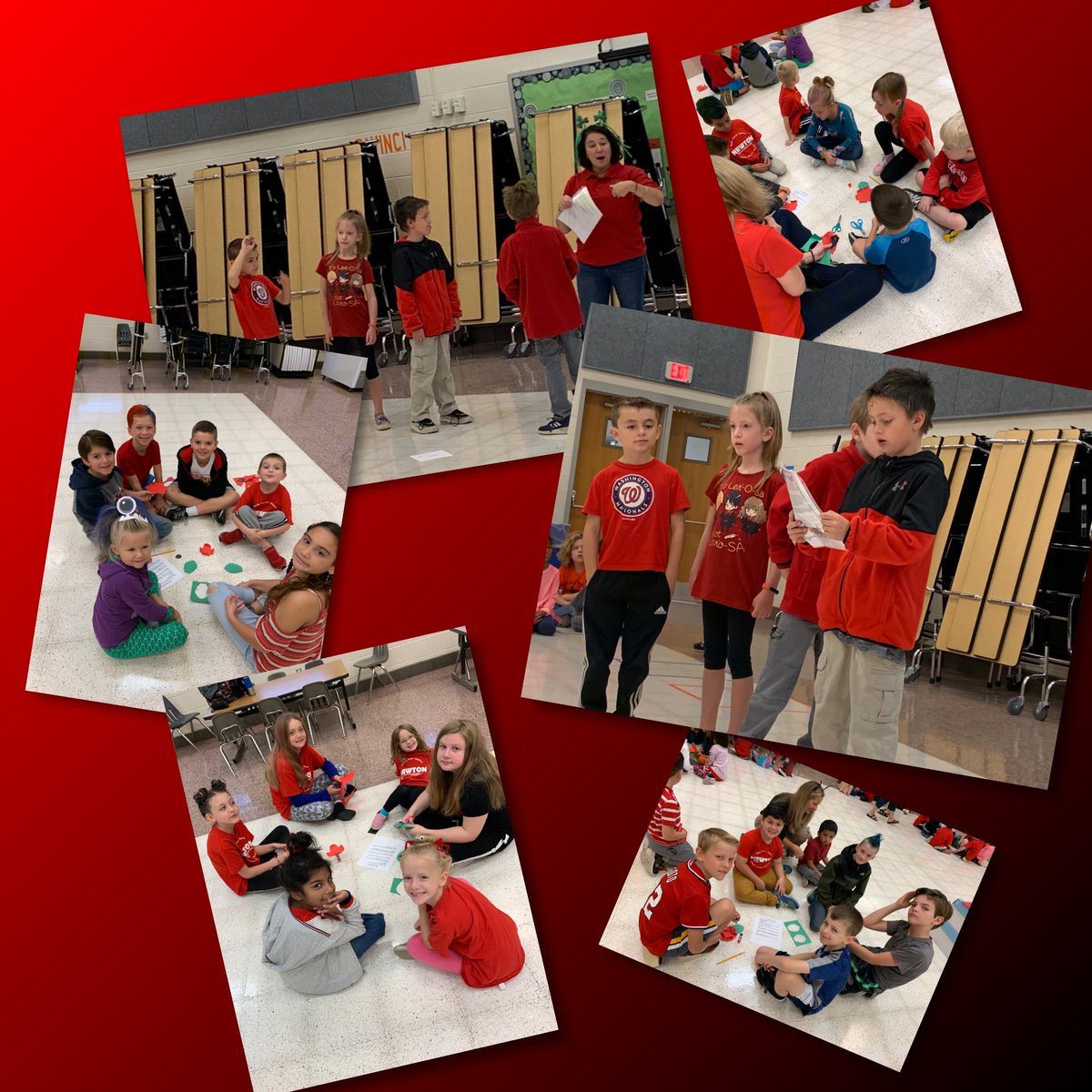 TheBearyHappySC's tweet photo. @RoundHillES 3rd graders led our house meeting today. The gave great directions for us to make poppies. #newtonhouse #rhesawesome https://t.co/j9UpvurKM3