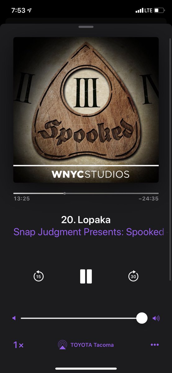 Hey <a href="/glynnwashington/">Glynn Washington</a> <a href="/MarkRistich/">Mark Ristich</a> this episode of <a href="/SpookedPod/">Spooked Podcast</a> was the scariest podcast I have ever heard. Great story and amazing sound design. Happy Halloween.