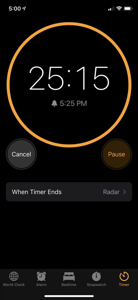 Beautiful dark mode timer