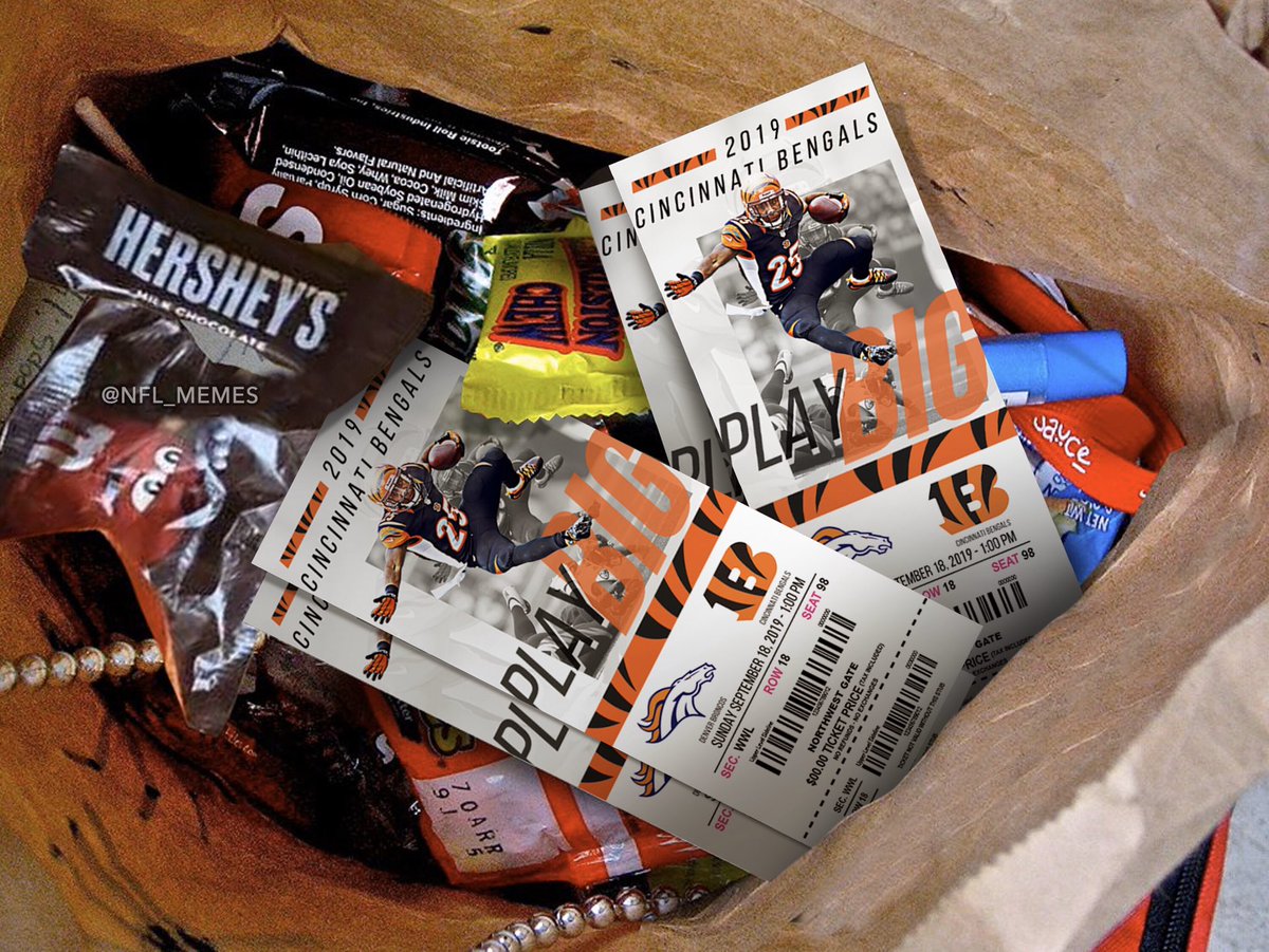 PARENTS! Make sure to check your children’s candy this Halloween. Just found Bengals tickets in my kid’s Halloween bag. Some sick people out there...