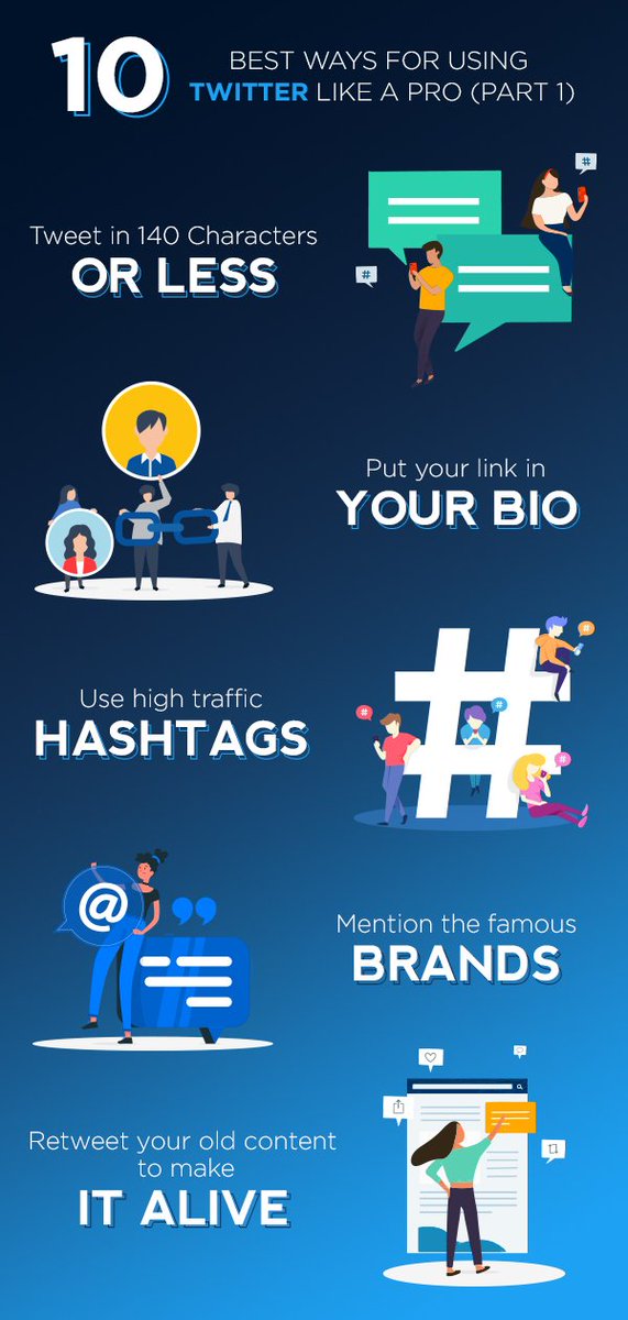 CapperTech's tweet image. 10 Best Ways For Using Twitter Like A Pro (Part 1⃣) 

👋Get Free Demo With Us: tiny.cc/j059dz 

🖇Follow Us Here: 
🔸FB: bit.ly/2msuwI2 
🔹Twitter: bit.ly/2nlypz4
◾ Linkedin: bit.ly/2mvqU8b 

#cappertech #twitterguide