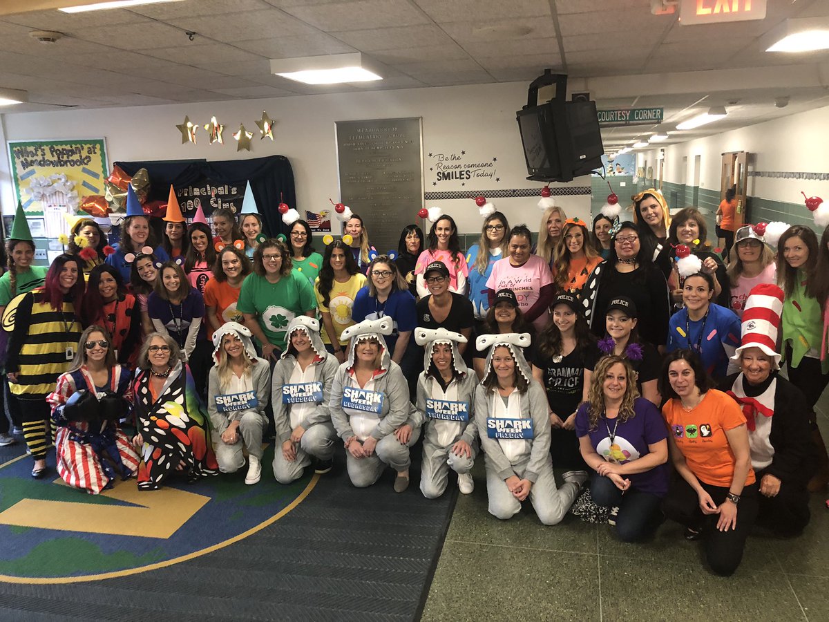 M_Broxmeyer's tweet photo. I loved celebrating my first Halloween @meadowbrookem!  It’s wonderful to be part of such an amazing school community!  @emeadowschools #greathappenshere19_20 @KellyDiscalf https://t.co/U5dCZhWs0M