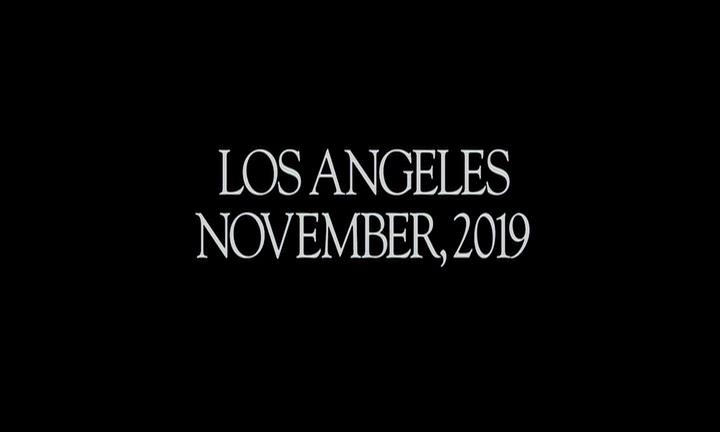Opening credit from "Blade Runner": "Los Angeles, November 2019"