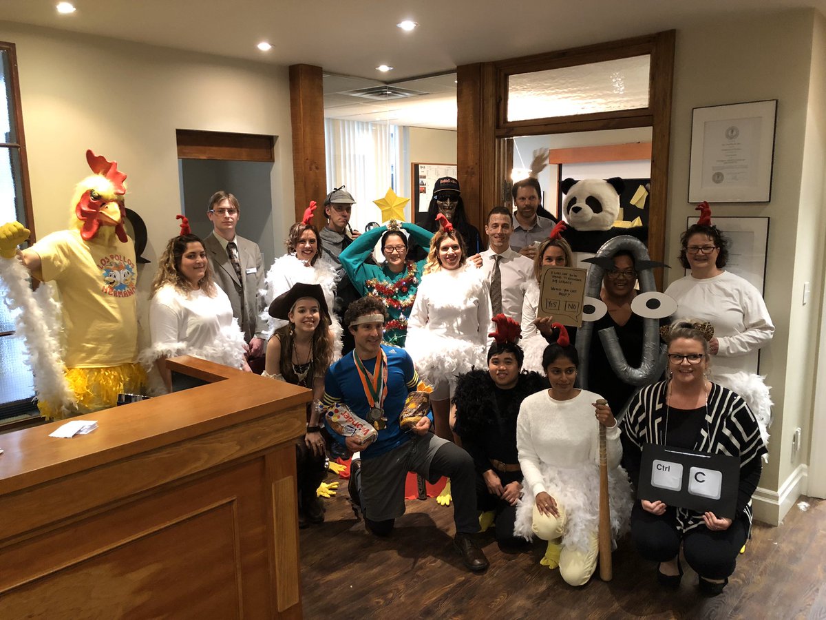 Q4Architects's tweet photo. Having fun for a good cause! Dressing up for #Halloween at the #Q4A offices to raise money for our annual #Christmas Toy Drive. https://t.co/p7fihFGMBI