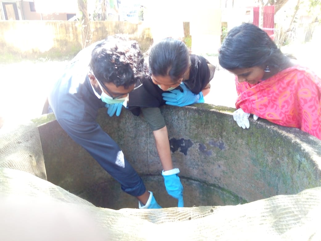 SahodaranE's tweet photo. On October 2nd the students of the college conducted a cleaning drive and chlorinated the water resources of nearby houses.They also spread awareness about plastic waste and informed the residents about the new rules regarding plastic waste disposal. #SAM #Awareness #Gogreen #ela https://t.co/CdX4qyINQl