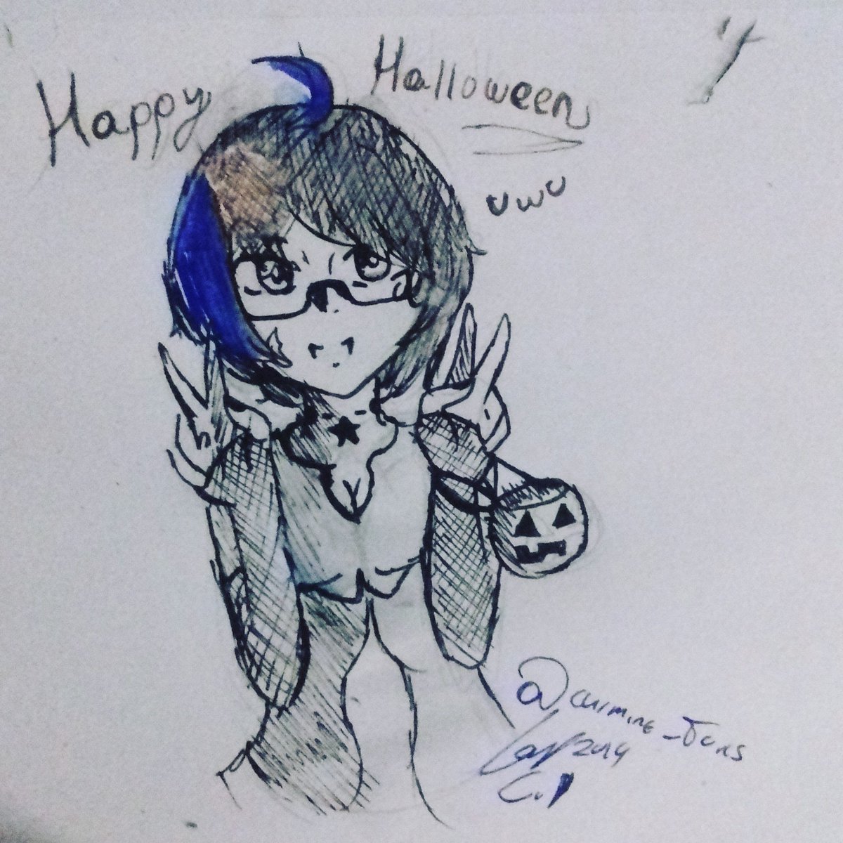 carmine_torres's tweet photo. English
Happy halloween to all my followers
Spanish
Feliz halloween a todos mis seguidores
#Traditionalart #artwork #DibujoPyD #arttraditional #Myart #myartwork #originalcharacter #oc #halloween #Ink #Inked #Draw #Drawing #Sketch #SketchBook #Concepart
#ArtistOnTwitter https://t.co/hvAaflFVPv