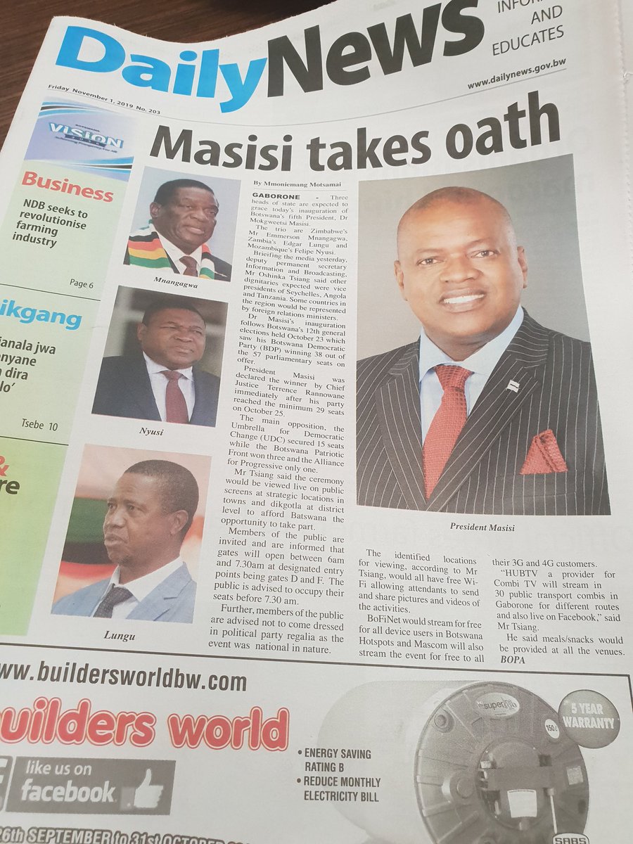 SiphoShowa's tweet photo. #Botswana #MasisiInauguration https://t.co/Es80ZdKgDV