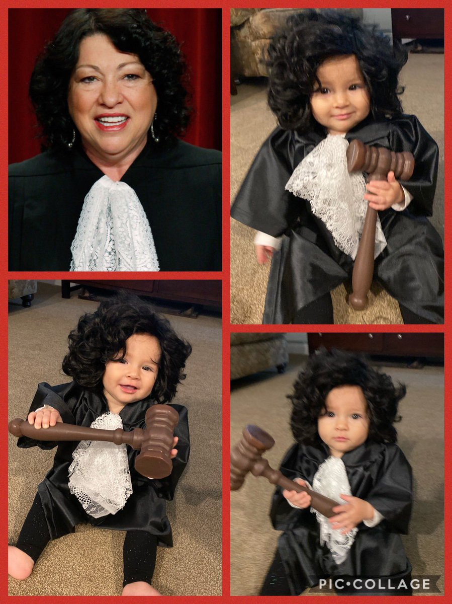 SMYoell's tweet photo. Bella’s first Halloween @SotomayorScotus @USSupremeCourt #LatinaRoleModels #IsabellaTesoro https://t.co/IWyszysNZk