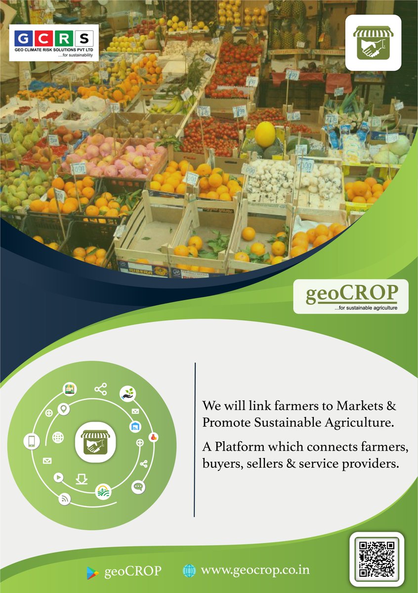 GCRS4SDGs's tweet photo. Looking for a place to sell your produce? Try out our app #geoCROP on Play Store! 

We connect #farmers to #markets and promte #SustainableAgriculture! https://t.co/wV01bI3svN