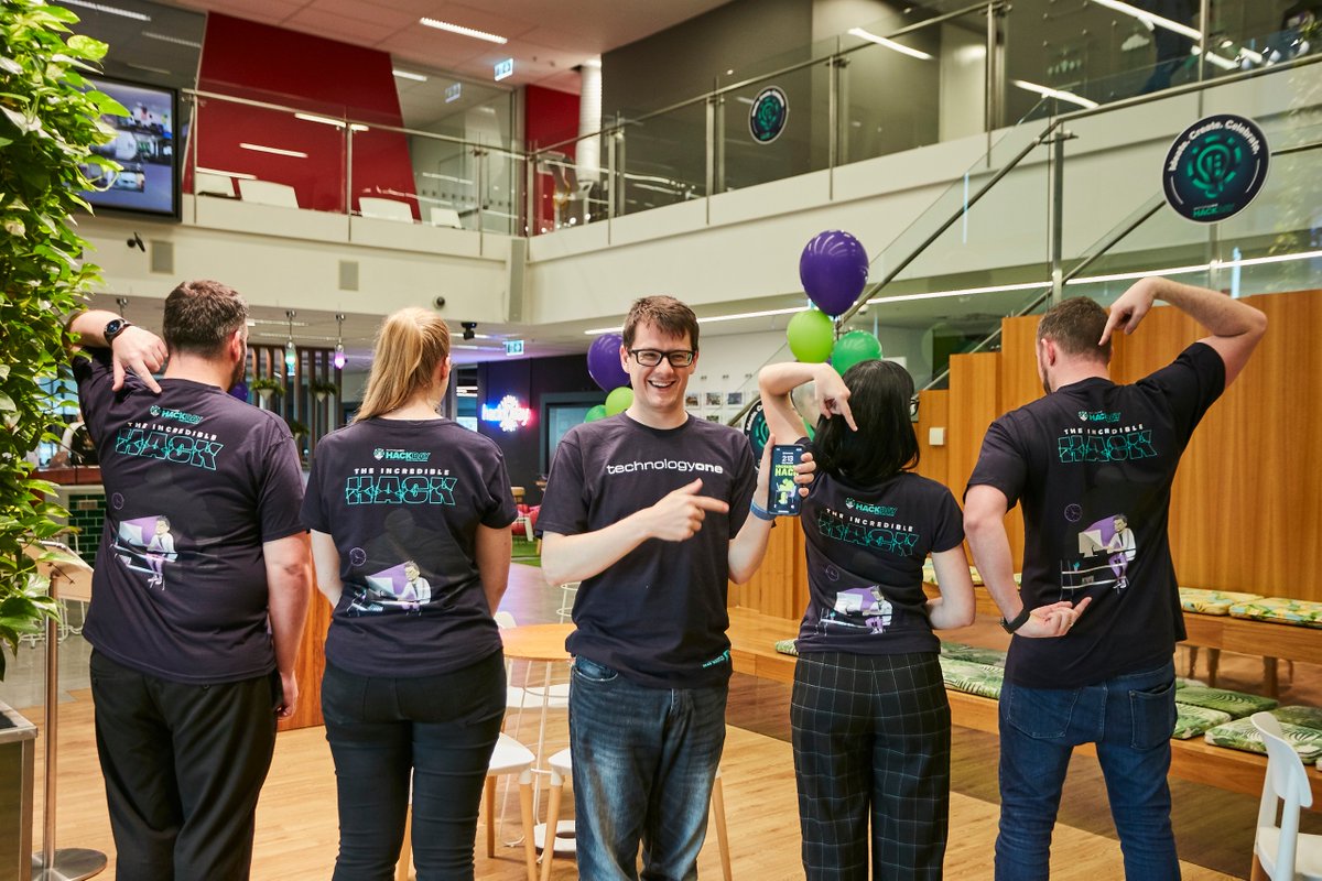 TechnologyOne's tweet image. Congratulations to Sean Warton from our People &amp;amp; Culture team in Brisbane for taking out the inaugural #TechOneHackDay T-shirt comp with ‘The Incredible Hack!’

Our Hack Day tees are worn by 1,200 #TechnologyOne team members hacking around the world today 💪